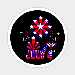 Sparkling Spectacle: A Patriotic Celebration for July 4th! Magnet